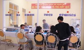Bộ phận tiếp nhận, trả kết quả một cửa huyện Hoài Nhơn (Ảnh minh họa)